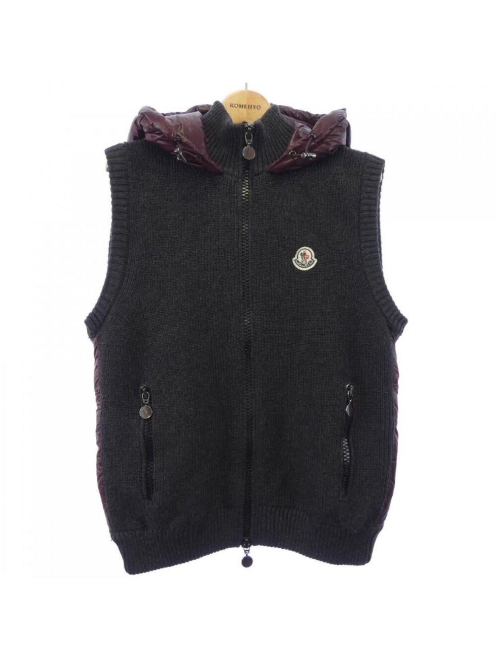 Moncler Down Vest Gray